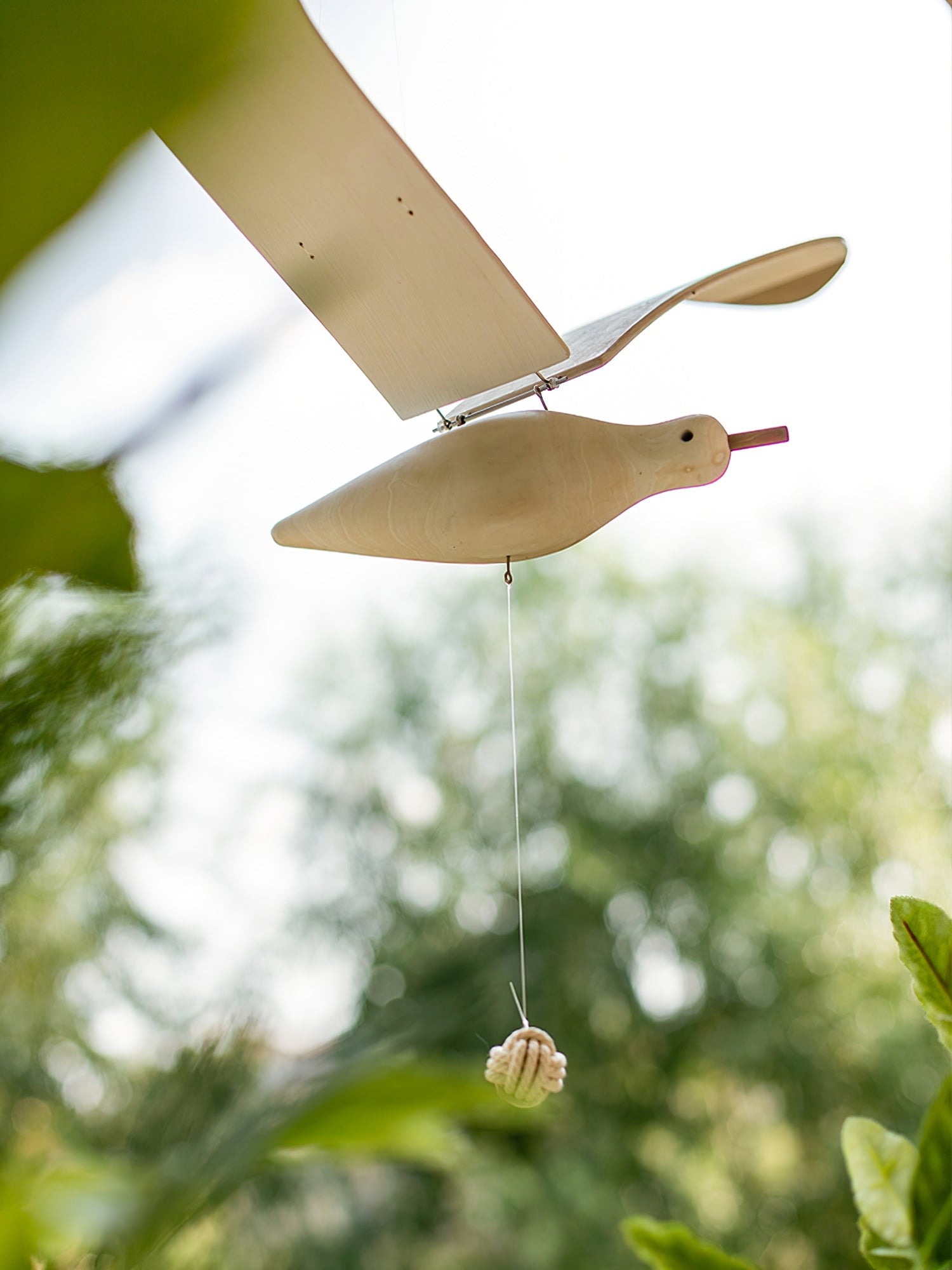 Coastal Drift Wooden Gull Ornament