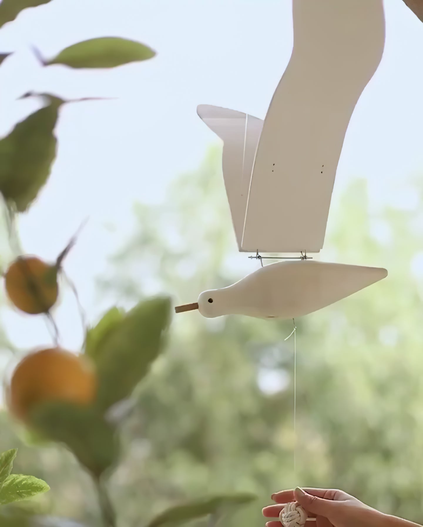 Coastal Drift Wooden Gull Ornament