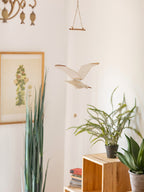 Coastal Drift Wooden Gull Ornament