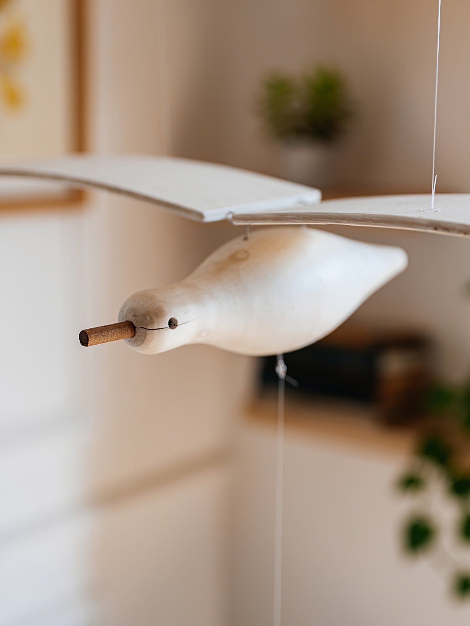 Coastal Drift Wooden Gull Ornament