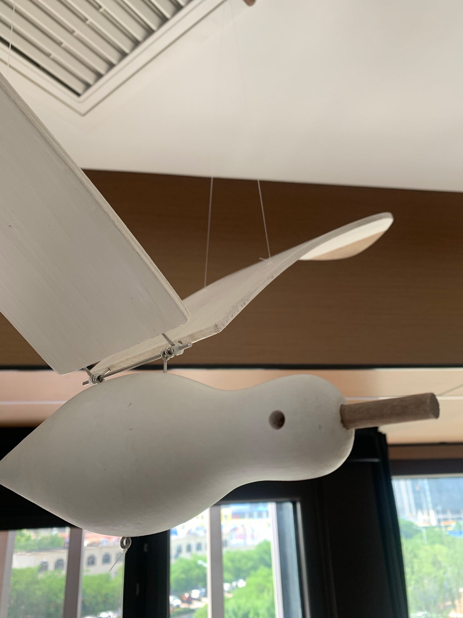 Coastal Drift Wooden Gull Ornament