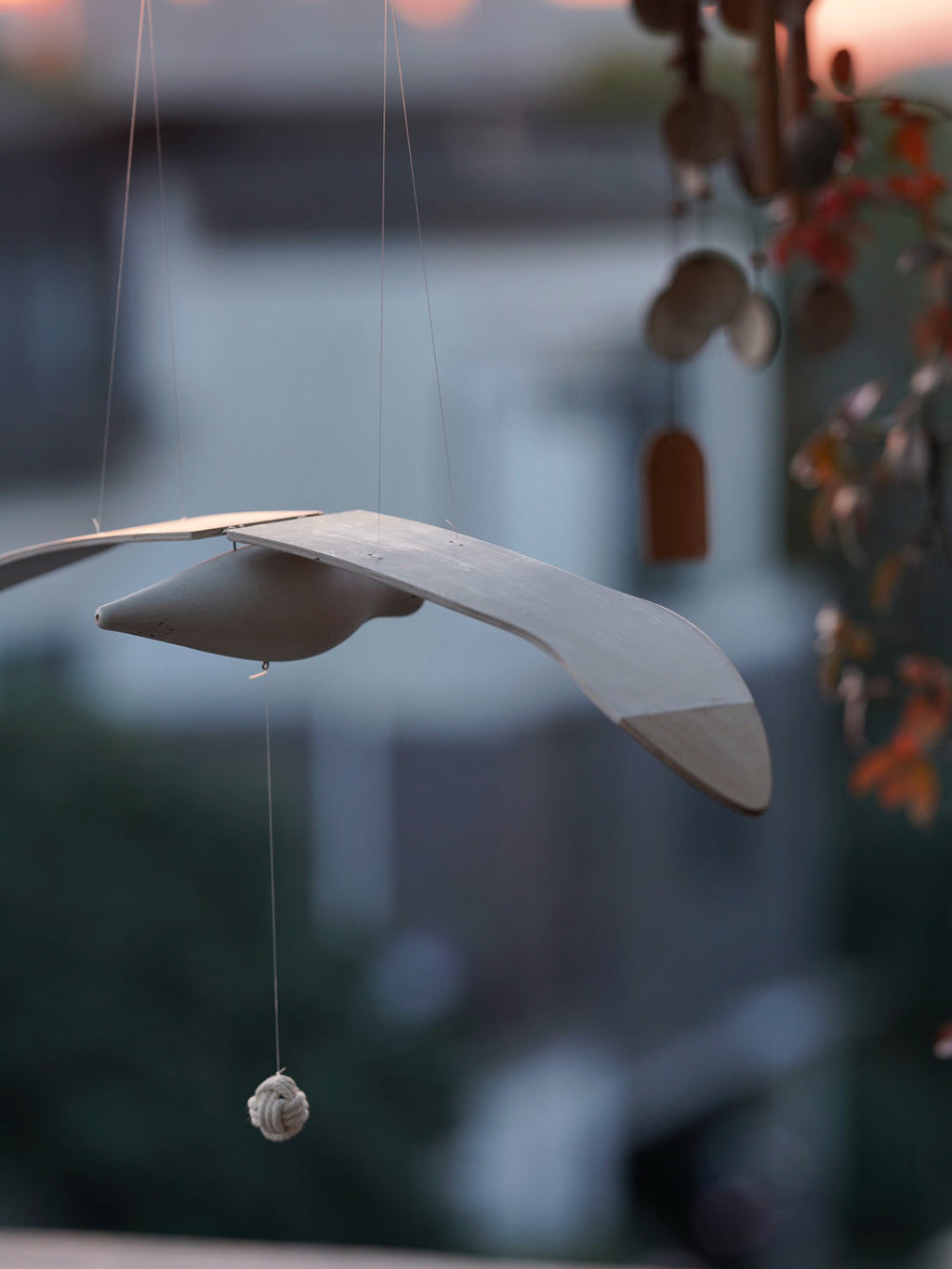 Coastal Drift Wooden Gull Ornament