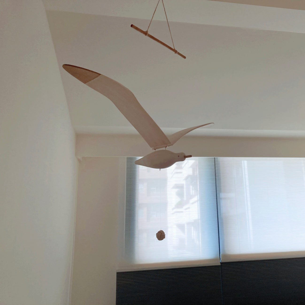 Coastal Drift Wooden Gull Ornament