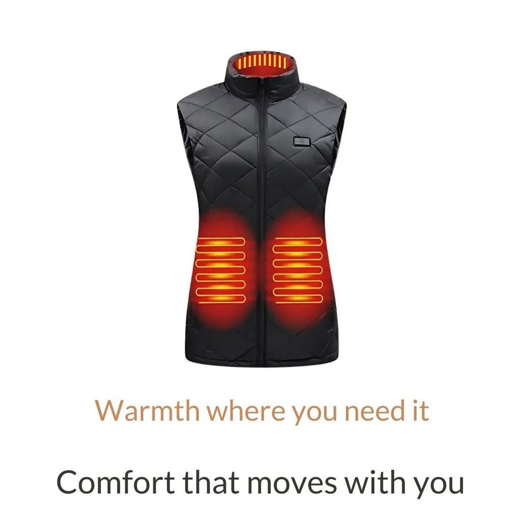 Women’s Heated Gilet Lightweight Electric Vest with Adjustable Heat Levels - Image 3