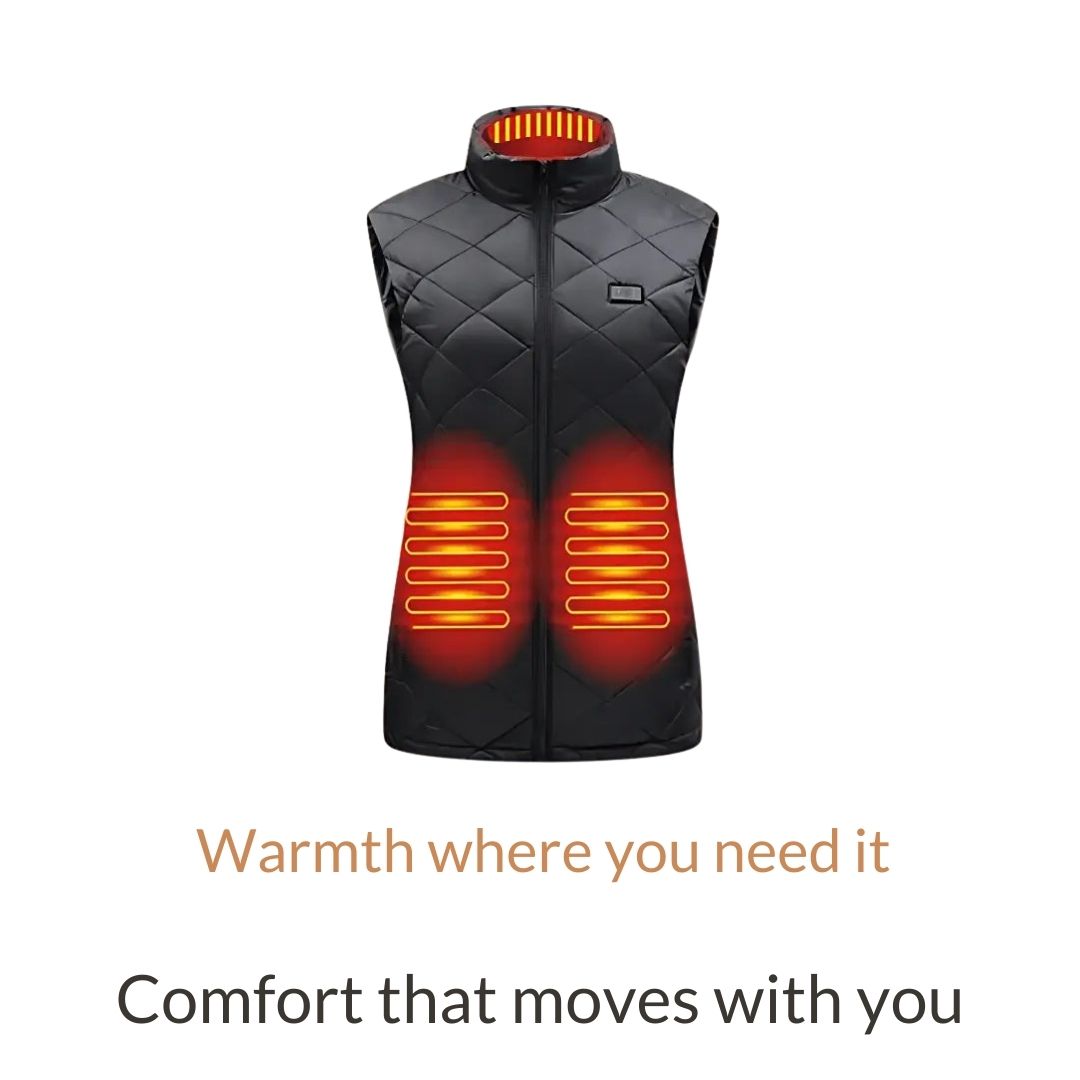 Women’s Heated Gilet Lightweight Electric Vest with Adjustable Heat Levels - Image 3