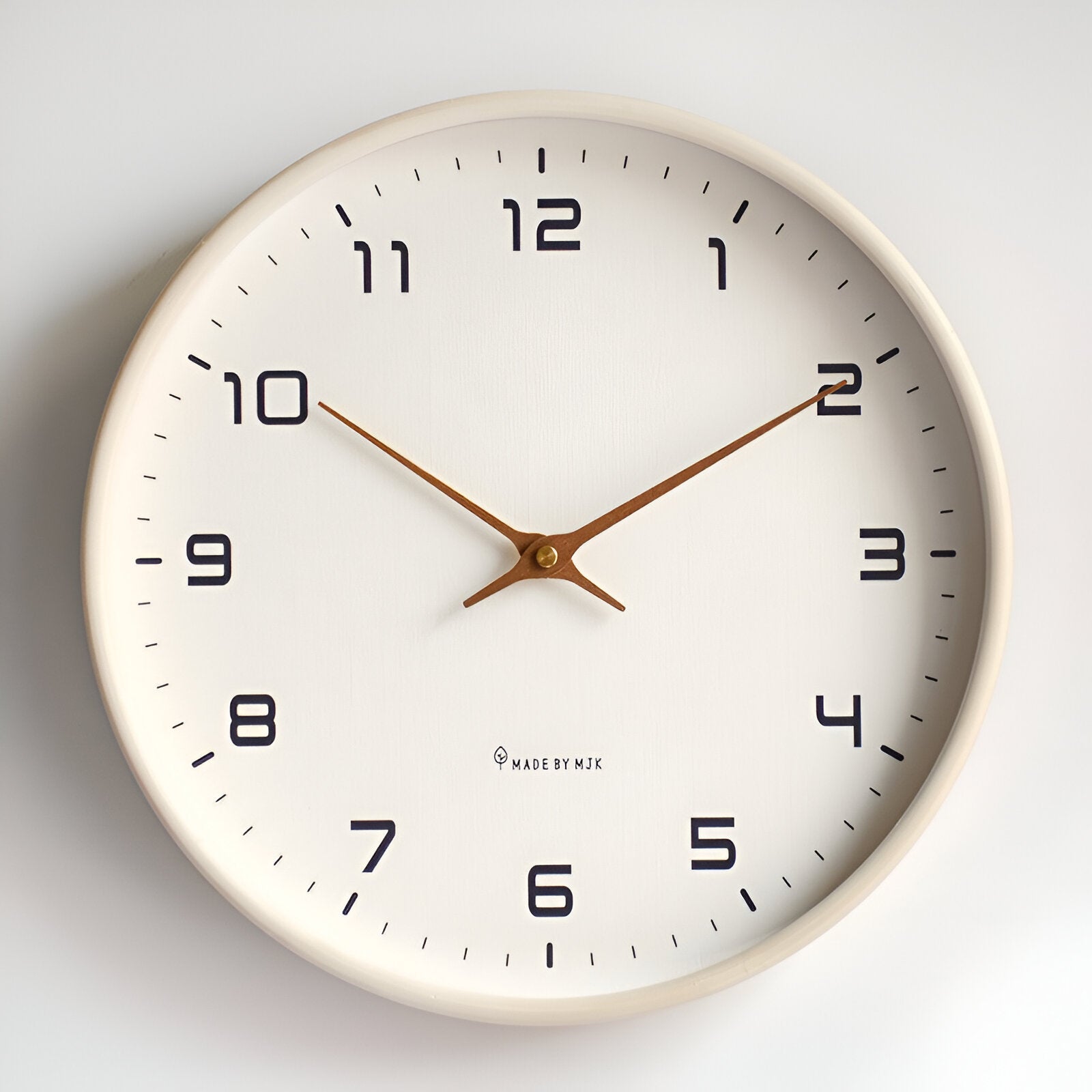 Minimalist Wall Clock Wooden Frame Scandinavian Silent Quartz Home Decor - Image 9