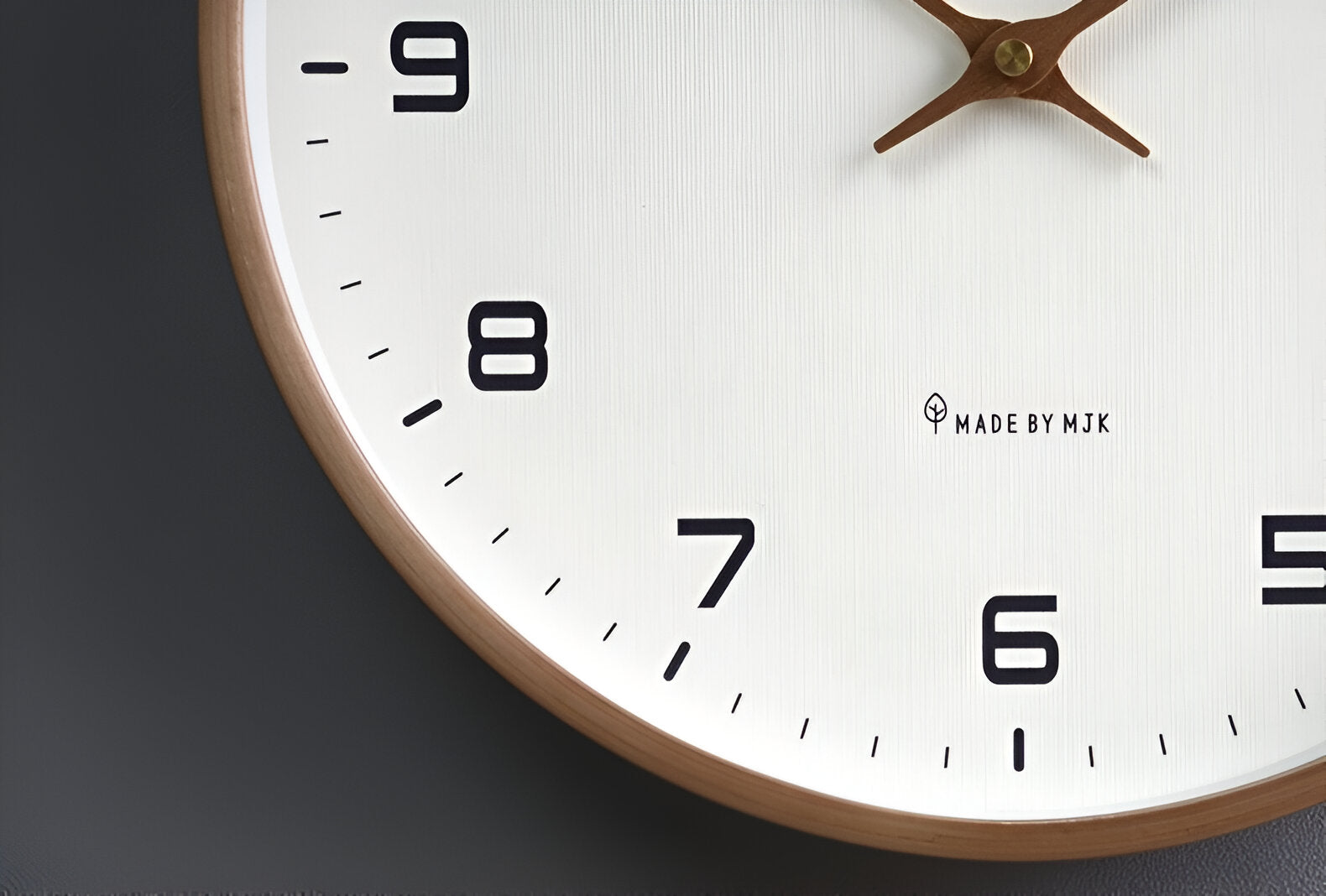 Minimalist Wall Clock Wooden Frame Scandinavian Silent Quartz Home Decor - Image 7