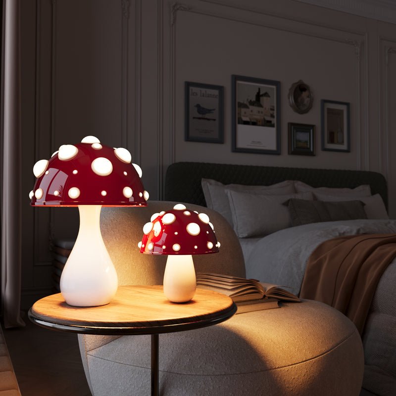 Mushroom Table Lamp LED Dimmable Bedside Modern Decor Light
