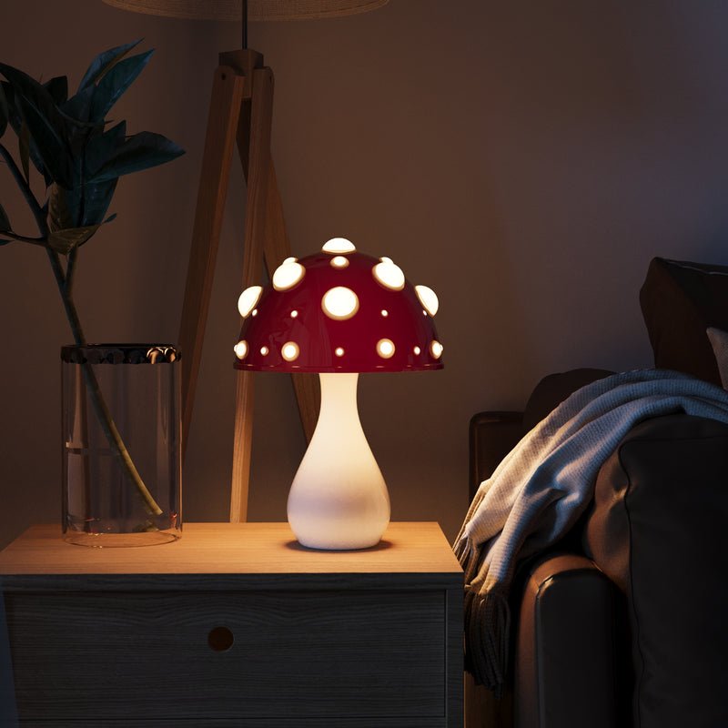 Mushroom Table Lamp LED Dimmable Bedside Modern Decor Light - Image 4