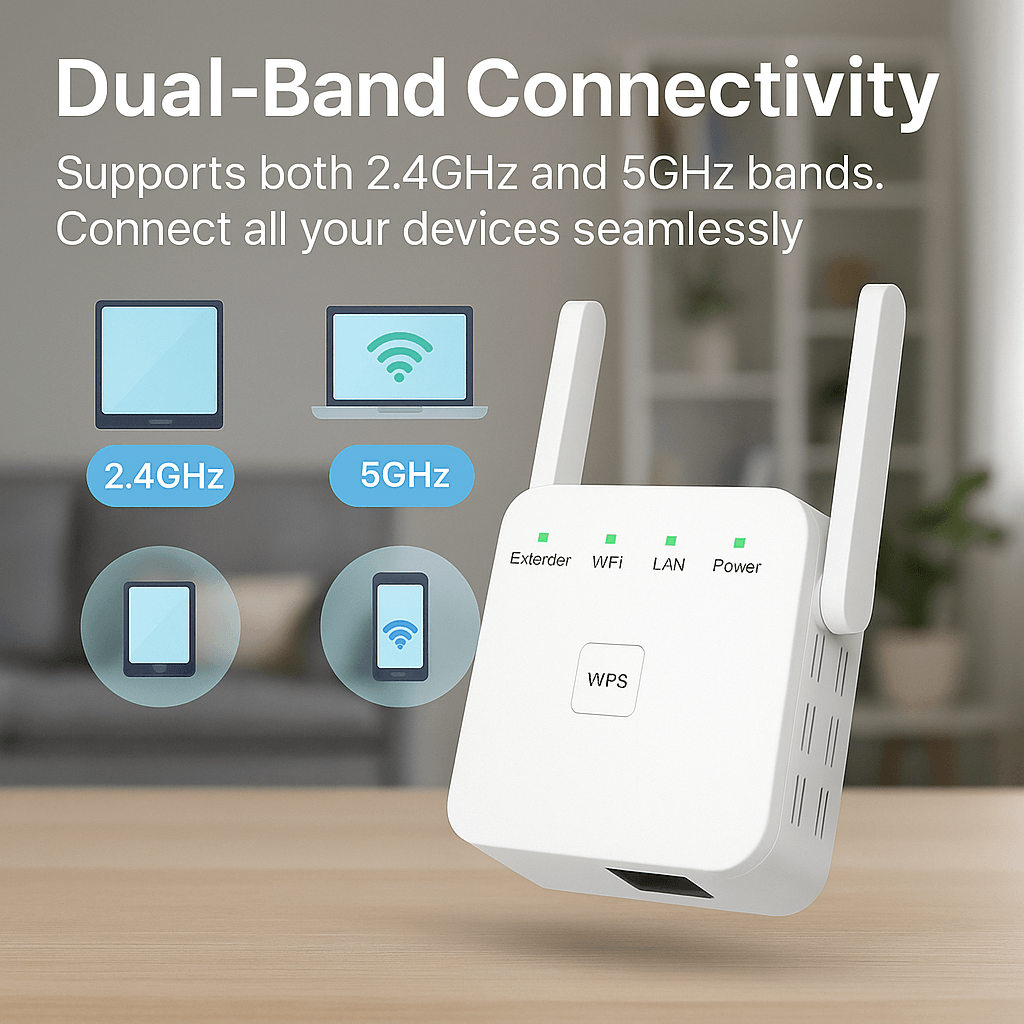 High‑Speed WiFi Signal Amplifier Reliable Whole‑Home Coverage