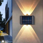Outdoor Solar Wall Lights Automatic Dusk-to-Dawn Garden Illumination