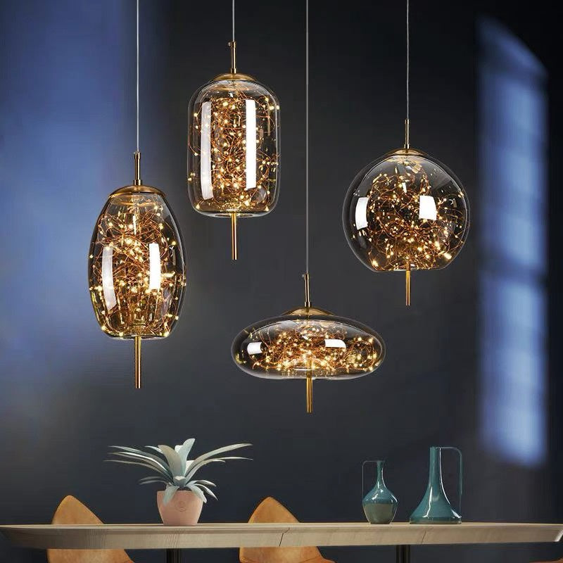 Decorative LED Pendant Light Adjustable Hanging Ceiling Light