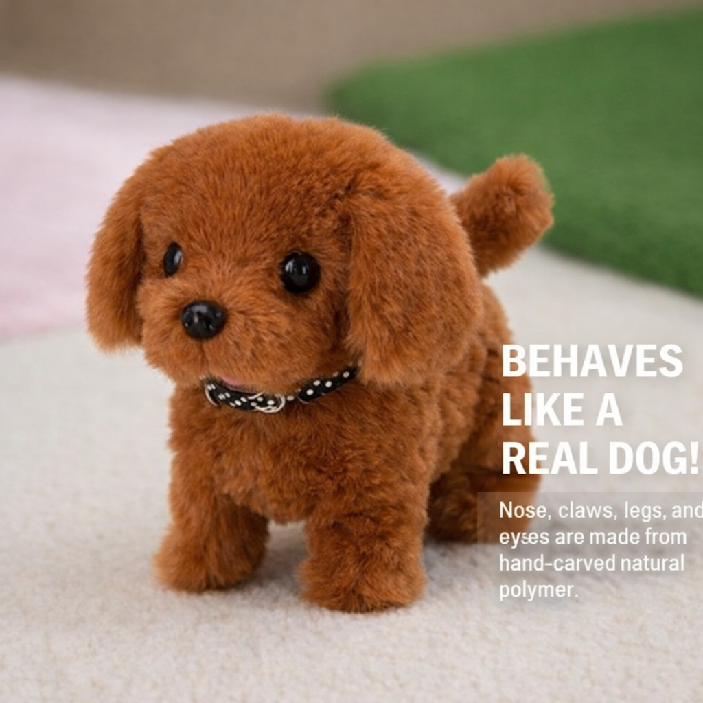 Interactive Robot Dog Toy Walking Barking Tail Wagging Plush Puppy - Image 5