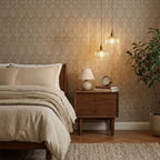 Elara Brass &amp; Glass Pendant Light