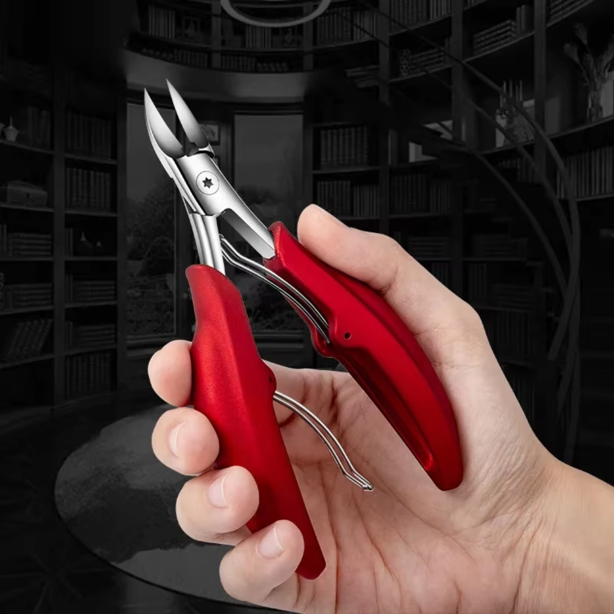 Curved Stainless Steel Toenail Scissors for Thick Nails - Image 2