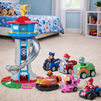 Toy Car Track Set Kids Playset Slide Tower Ramp Vehicles - Image 4