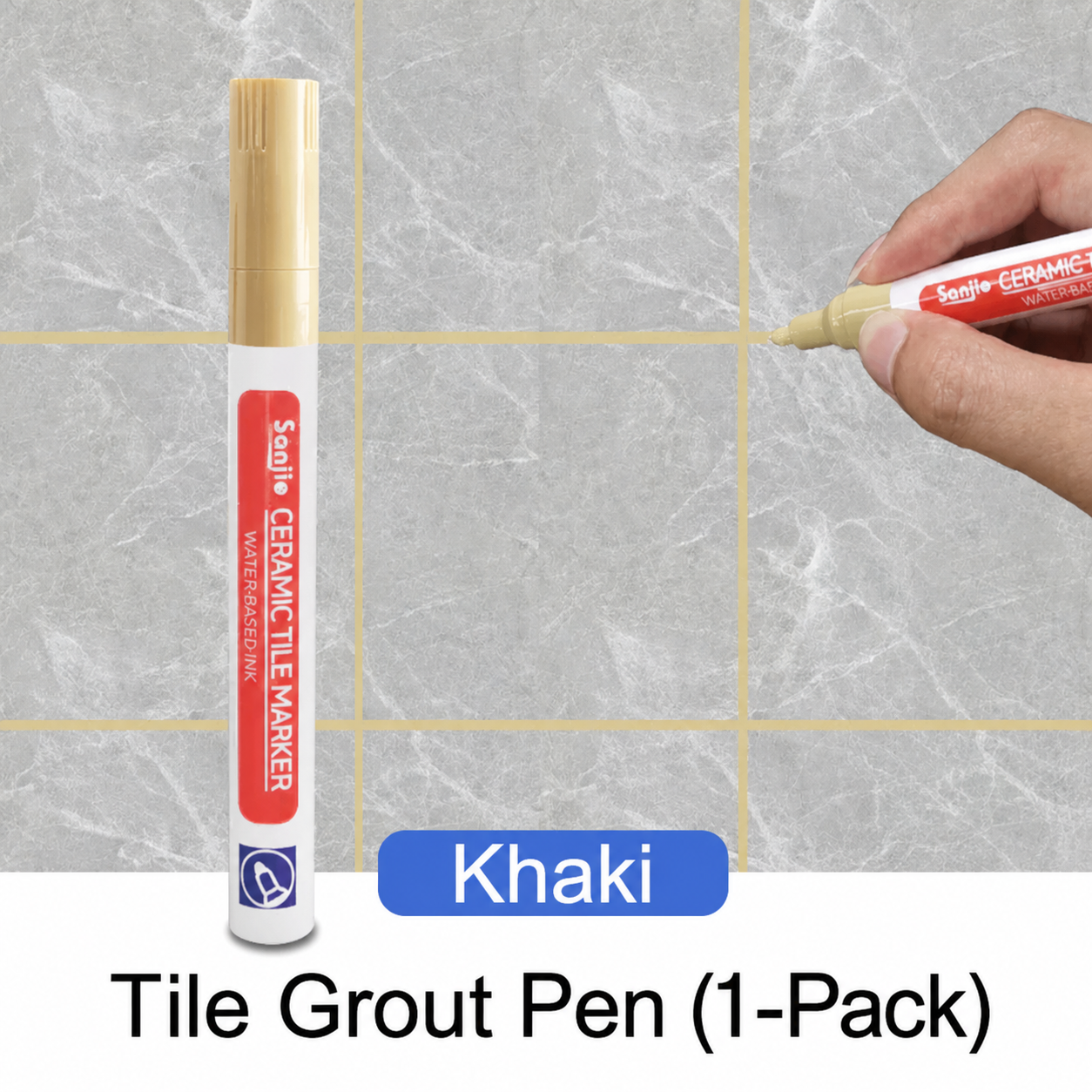 Waterproof Grout Pen White Mold Resistant Tile Marker Restorer