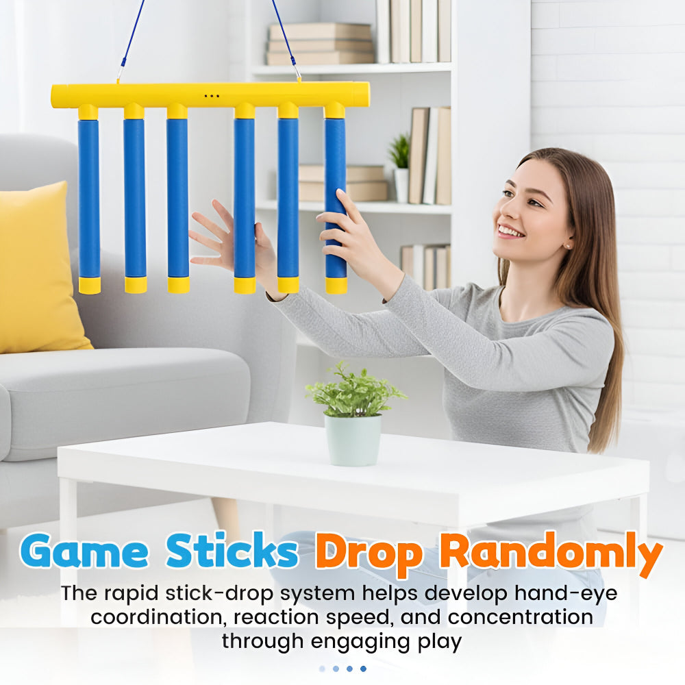 Reflex Drop Sticks Challenge Game 3 Adjustable Speeds - Image 3