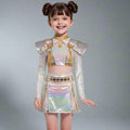 Kpop Costume Girls Holographic Outfit