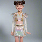 Kpop Costume Girls Holographic Outfit