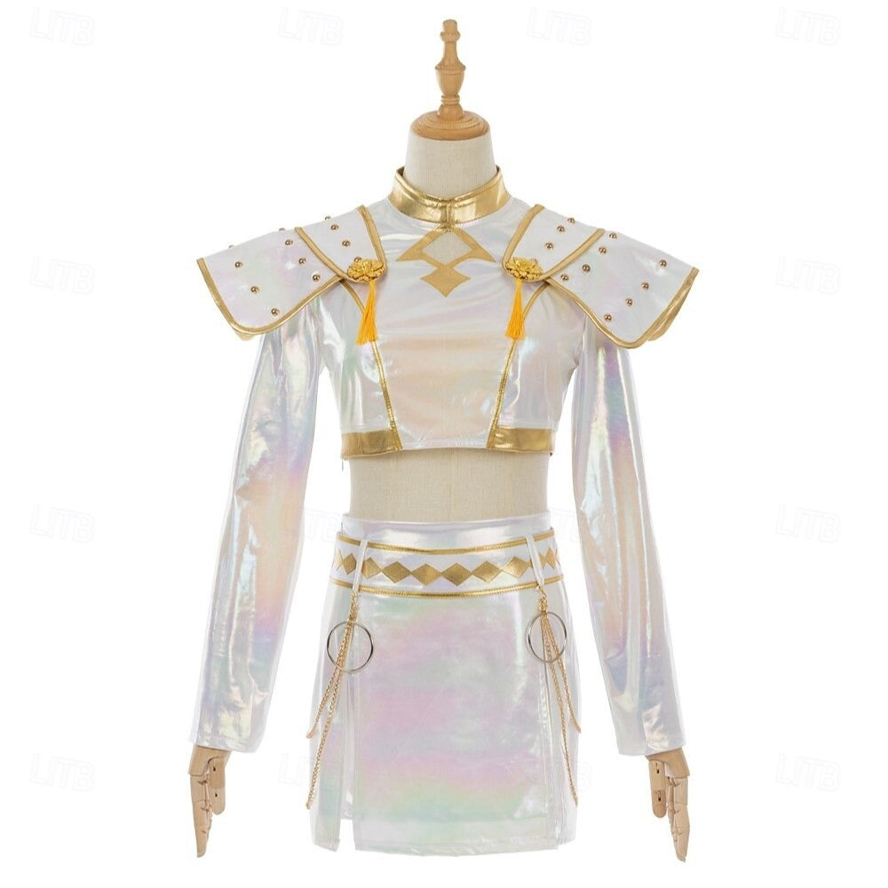 Kpop Costume Girls Holographic Outfit - Image 2