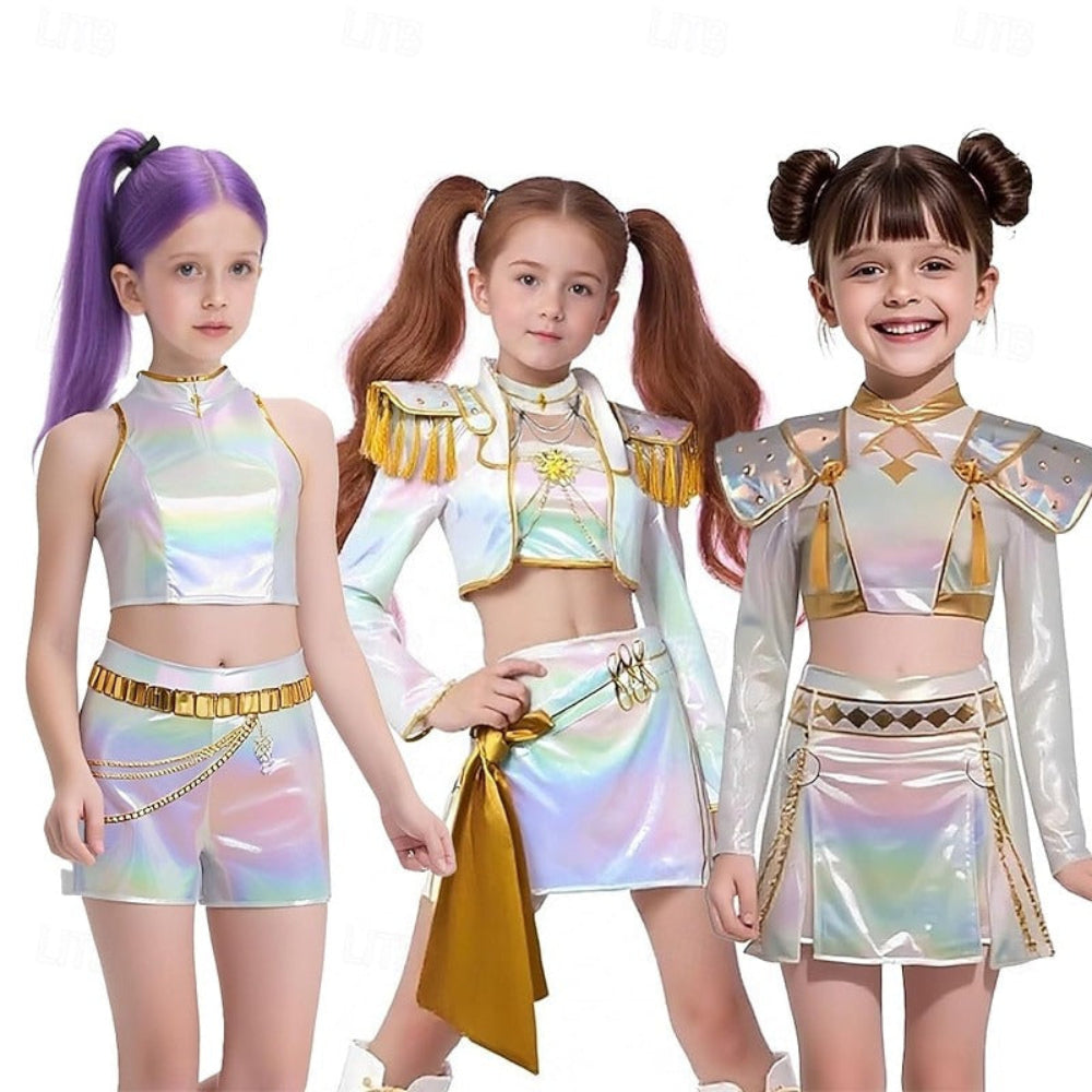 Kpop Costume Girls Holographic Outfit - Image 11