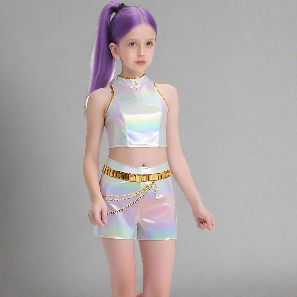 Kpop Costume Girls Holographic Outfit - Image 7
