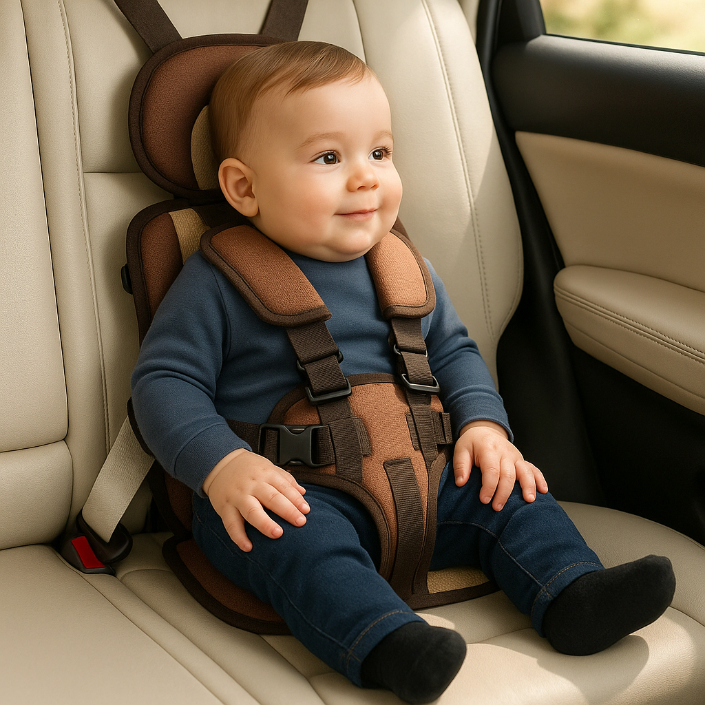 Child Car Seat Compact Adjustable Travel Booster Seat