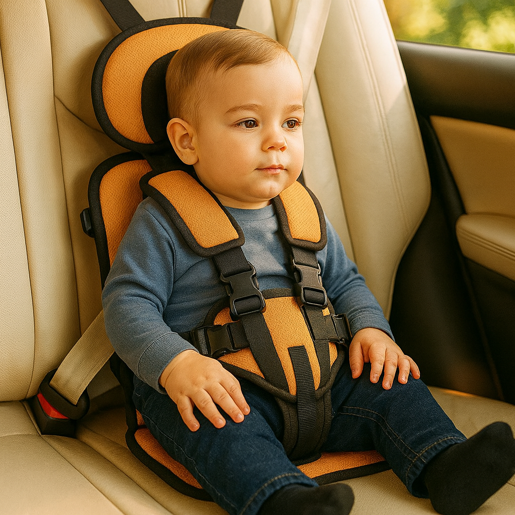 Child Car Seat Compact Adjustable Travel Booster Seat