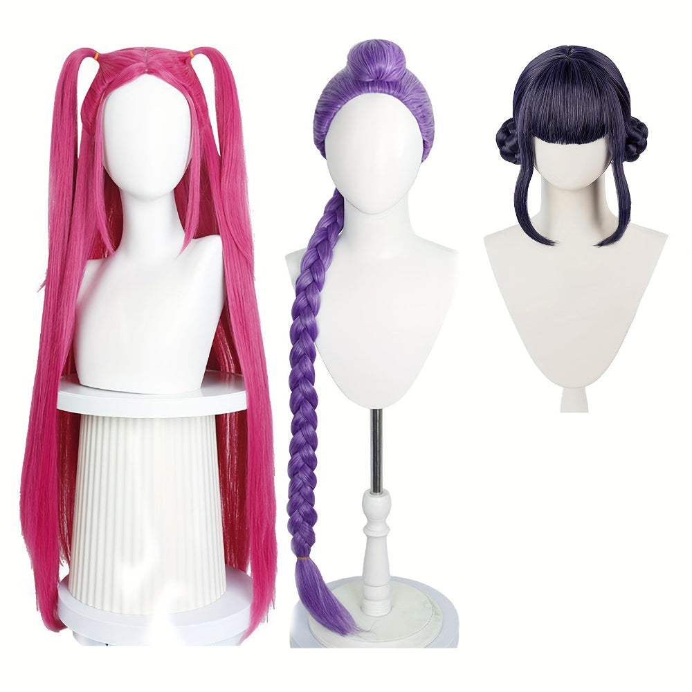 Kpop Hunter Costume Kids Wig Set - Image 10