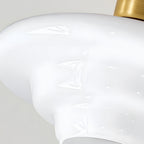 Scandinavian Walnut Wood Glass Flush Mount Ceiling Lamp - Image 21