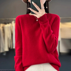 Women's Cashmere Sweater Crewneck Pullover Soft Warm Knit - Image 15