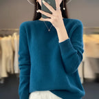 Women's Cashmere Sweater Crewneck Pullover Soft Warm Knit - Image 7