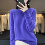 Women's Cashmere Sweater Crewneck Pullover Soft Warm Knit - Image 14