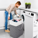 Laundry Hamper 75L Foldable Waterproof Fabric Clothes Basket Handles - Image 2