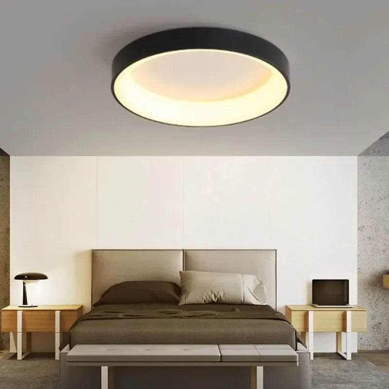 LichtAura: Nordische LED Deckenleuchte Rund - Image 3