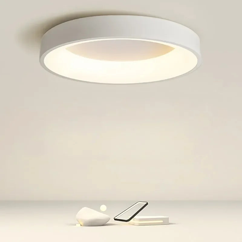 LichtAura: Nordische LED Deckenleuchte Rund