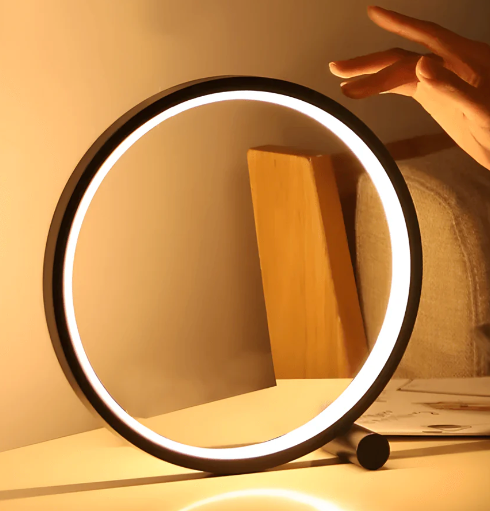 LightCircle: Moderne LED-Tischlampe mit Touch-Steuerung & stufenloser Dimmung – für Schreibtisch & Nachttisch - Image 4