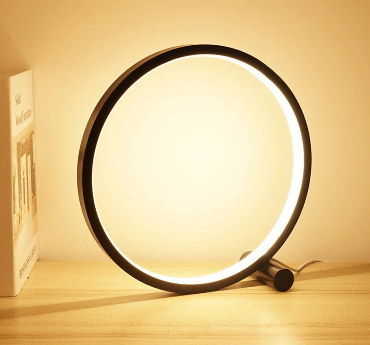 LightCircle: Moderne LED-Tischlampe mit Touch-Steuerung & stufenloser Dimmung – für Schreibtisch & Nachttisch - Image 5