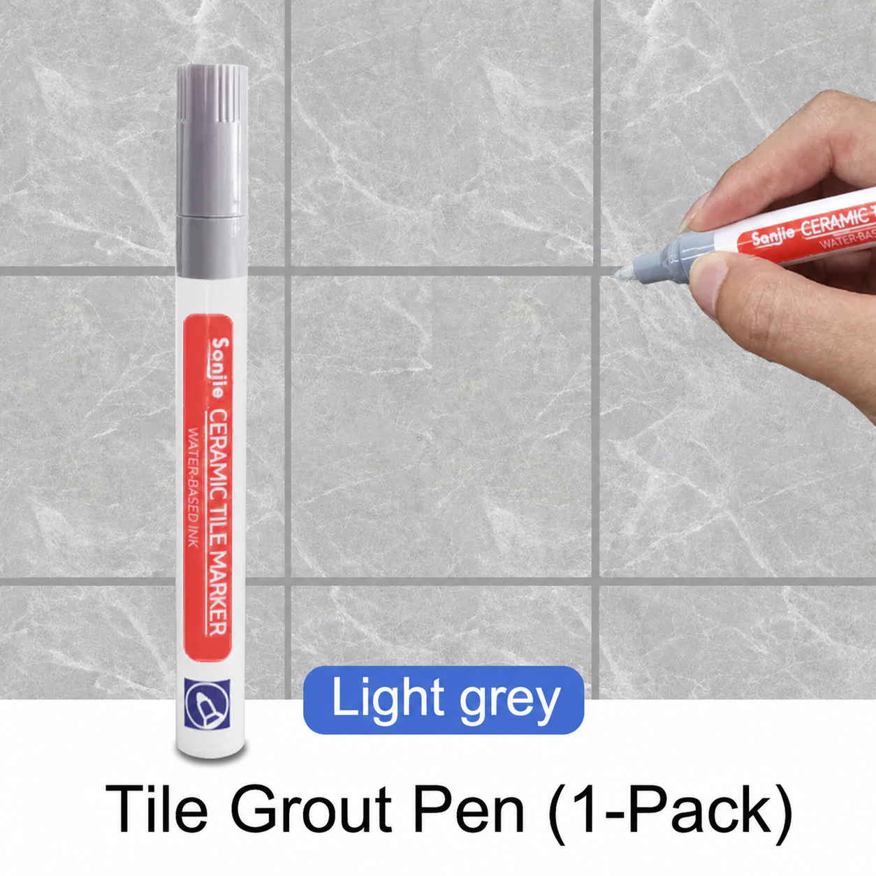 Waterproof Grout Pen White Mold Resistant Tile Marker Restorer