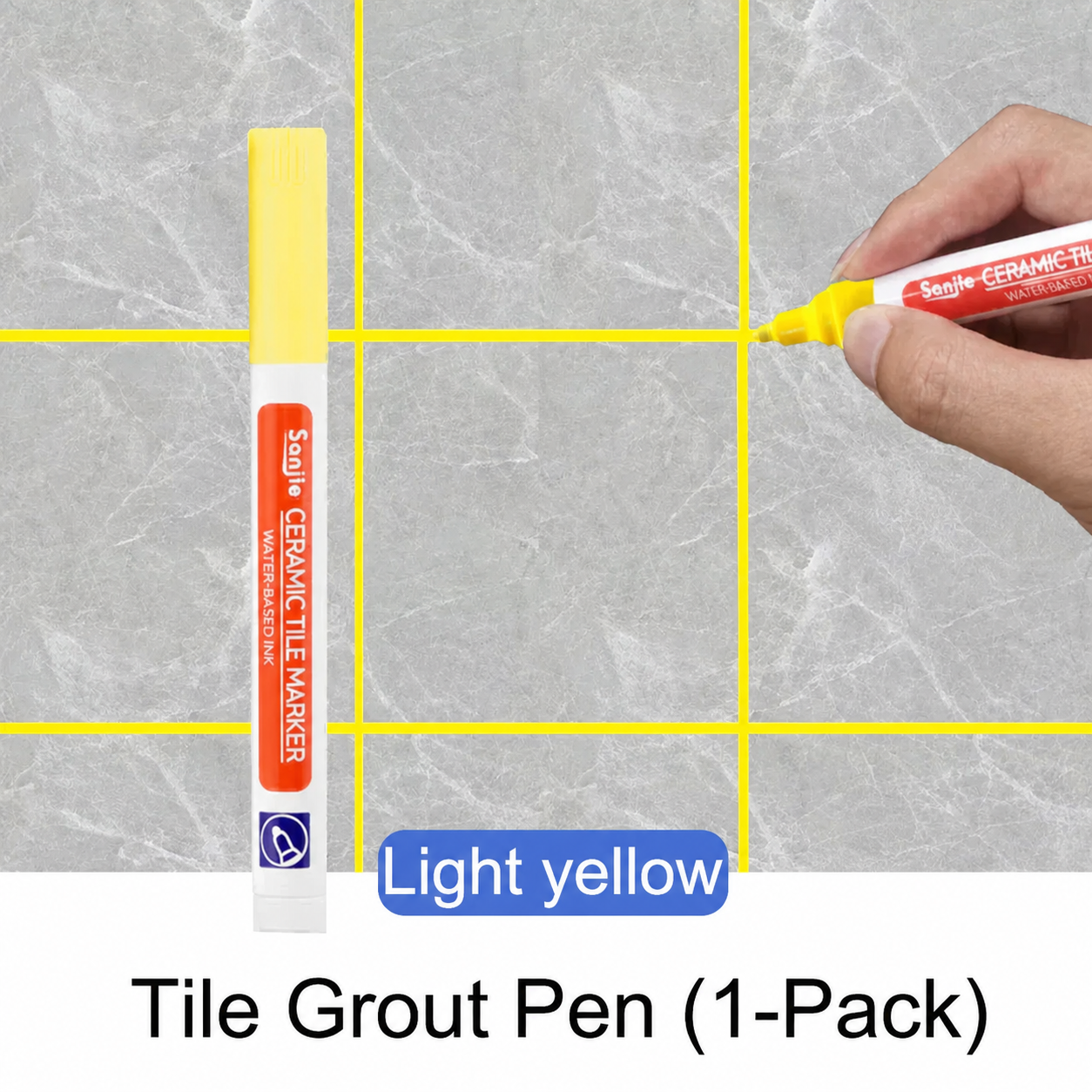 Waterproof Grout Pen White Mold Resistant Tile Marker Restorer