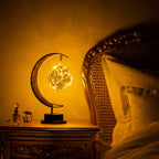 Moon Sphere Table Lamp Warm Ambient Decorative Light