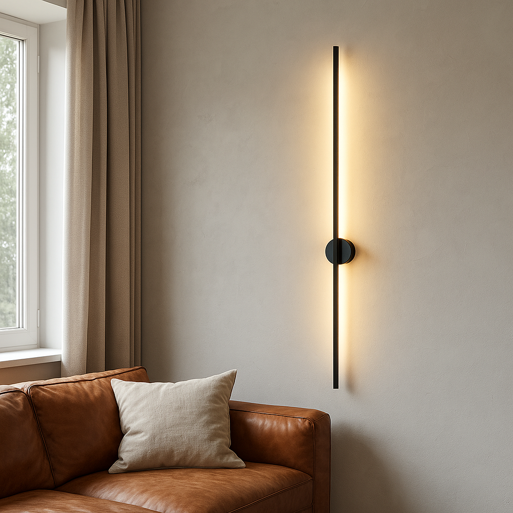 LinaGlow: Lineare LED Wandleuchte – Moderne Wandlampe für Wohnzimmer & Esszimmer