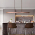 Linearéa: Moderne LED Pendelleuchte – Lineare Metall Lampe in Schwarz & Braun für Esszimmer & Wohnzimmer - Image 2