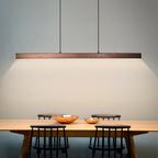 Linearéa: Moderne LED Pendelleuchte – Lineare Metall Lampe in Schwarz & Braun für Esszimmer & Wohnzimmer - Image 3
