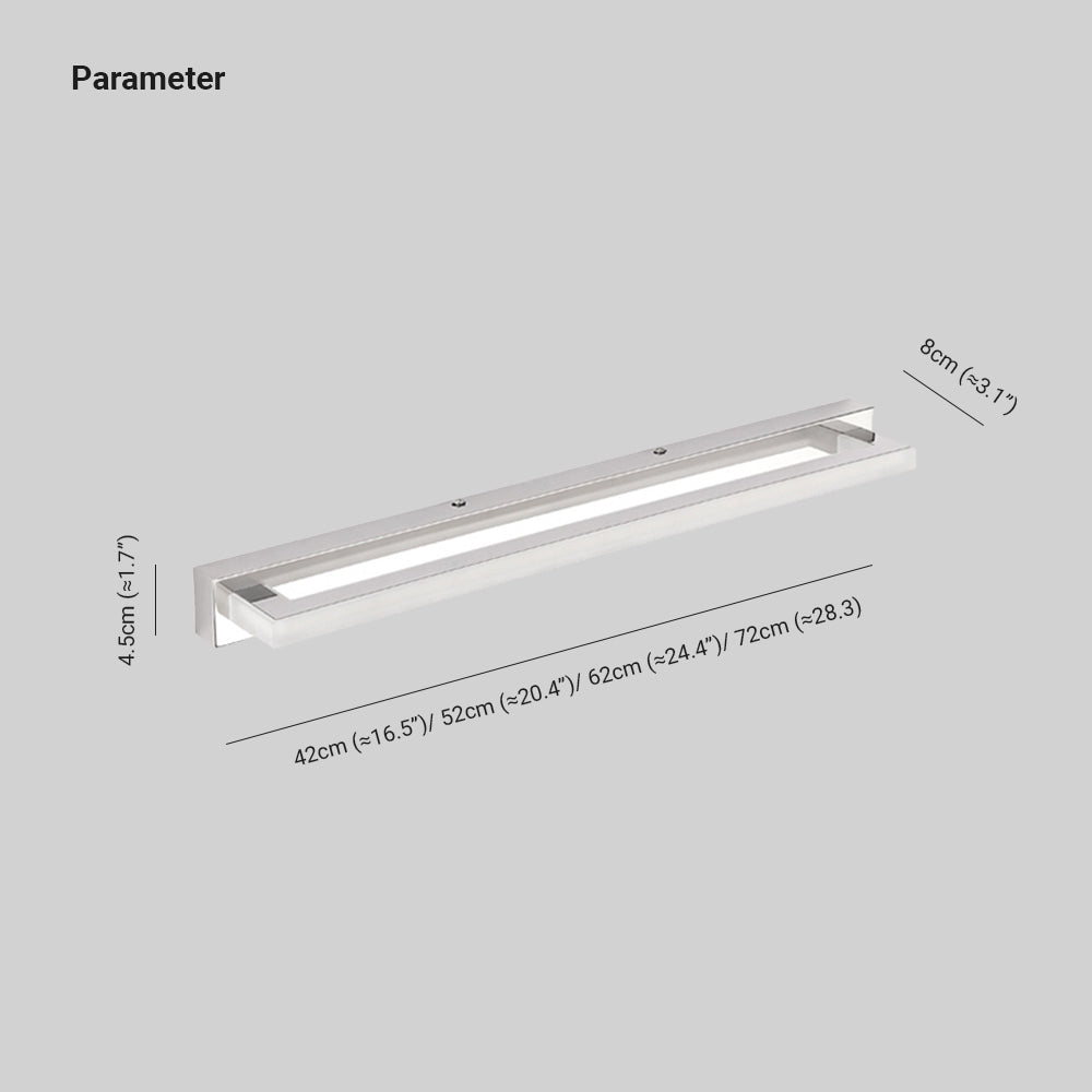 Liora Rechteckige Spiegelfront LED Wandleuchte – Modernes Licht für Schlafzimmer & Badezimmer - Image 4