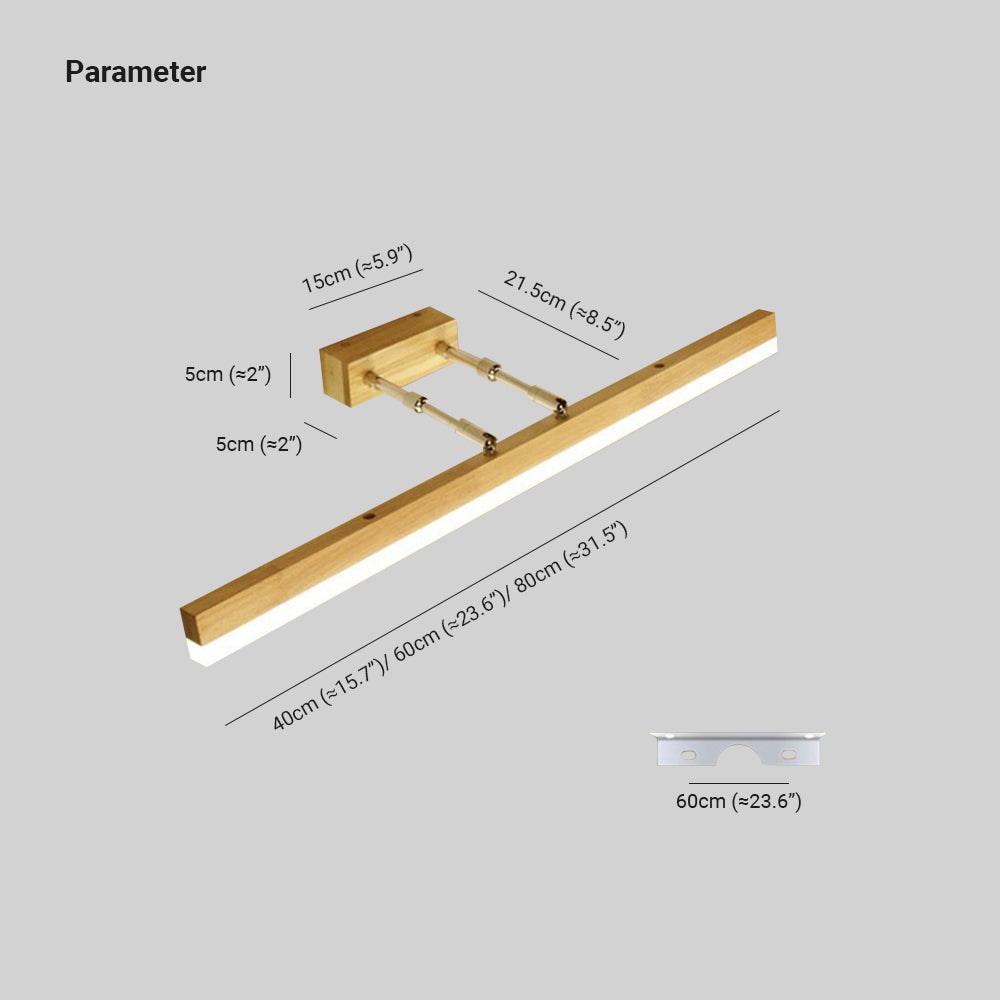LioraBeam: Klassische Wandleuchte Holz & Metall – LED Lampe für Badezimmer & Wohnzimmer - Image 4