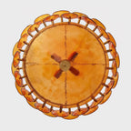 Retro Amber Glass Ceiling Chandelier for Home Interiors