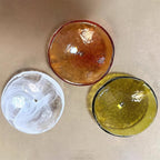 Retro Amber Glass Ceiling Chandelier for Home Interiors