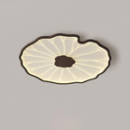 Flush Mount Ceiling Light Leaf Shaped LED Wood Fixture - Image 17